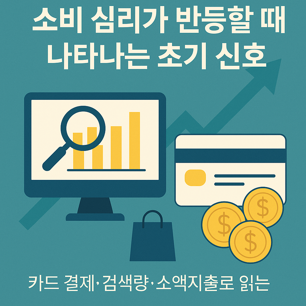 카드 결제, 검색량, 소액지출로 읽는 소비 심리