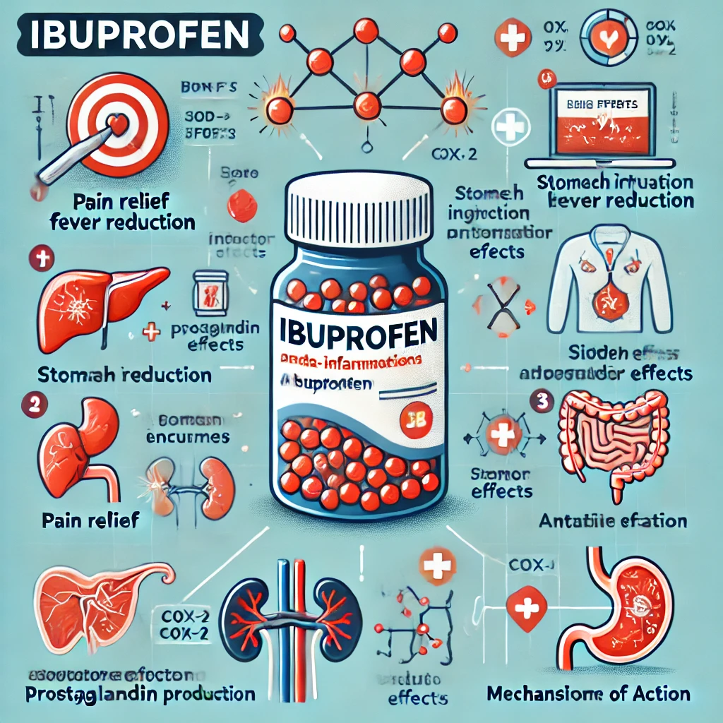 이부프로펜(Ibuprofen): 효능, 부작용, 작용기전 및 전문가 의견에 관한 사진입니다.