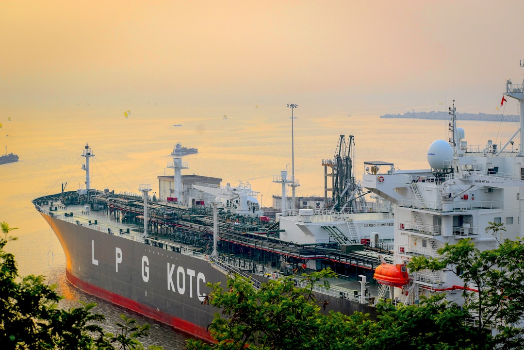 Cargo ship.