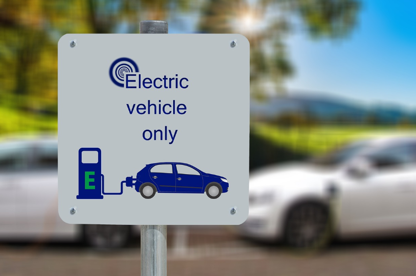 전기차 충전소 사진