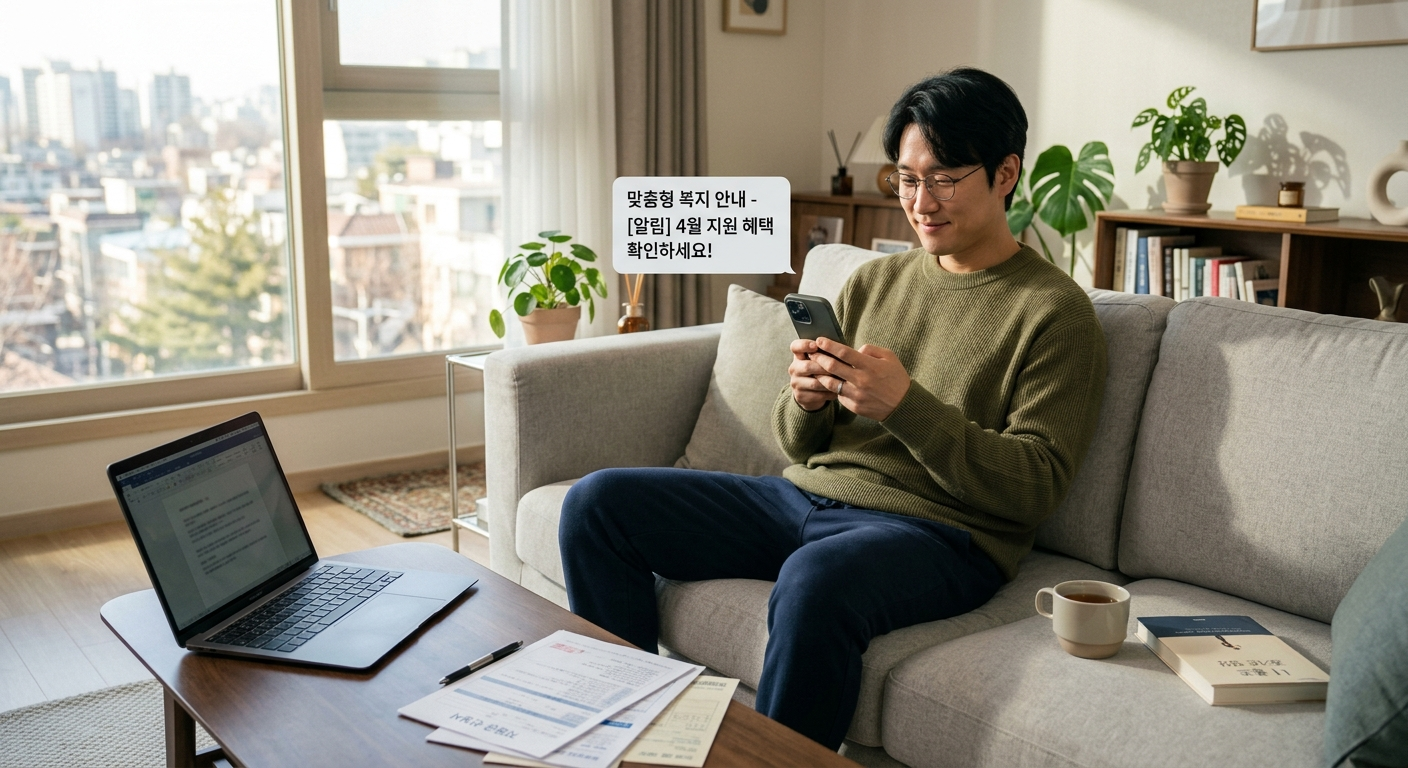 복지로 온라인 신청하는 40대 1인가구