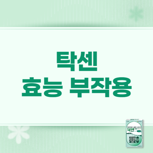탁센 효과 복용법 부작용 가격