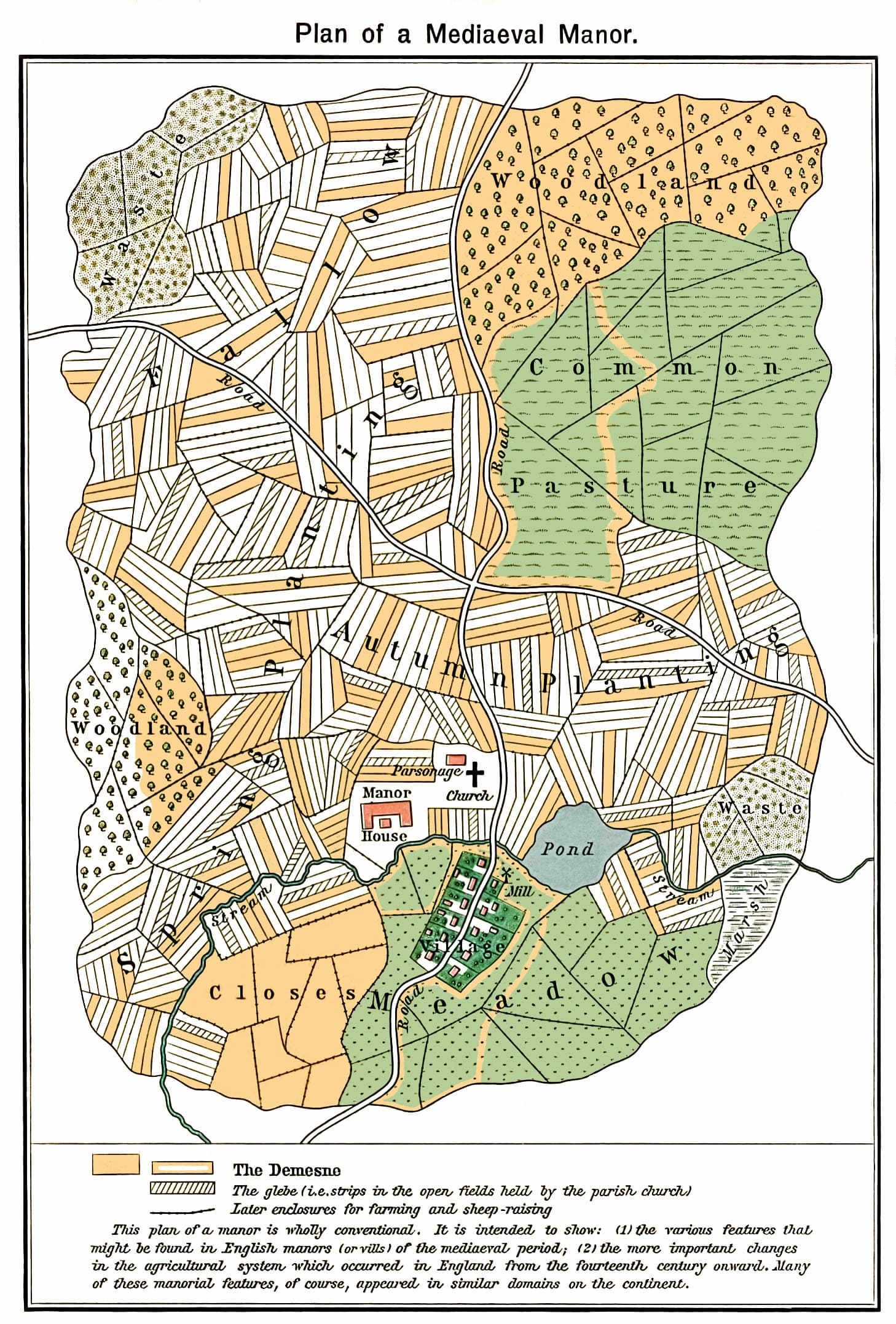 중세 장원의 지도