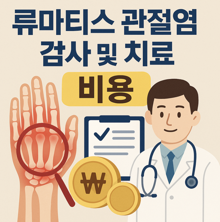 류마티스 관절염 검사 비용 및 치료 비용