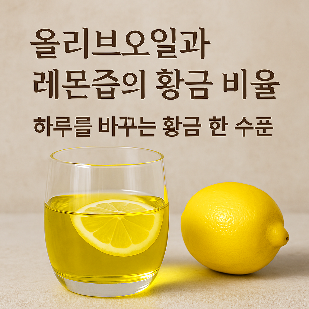 올리브오일과 레몬즙의 황금 비율 공복 디톡스로 시작하는 하루 루틴