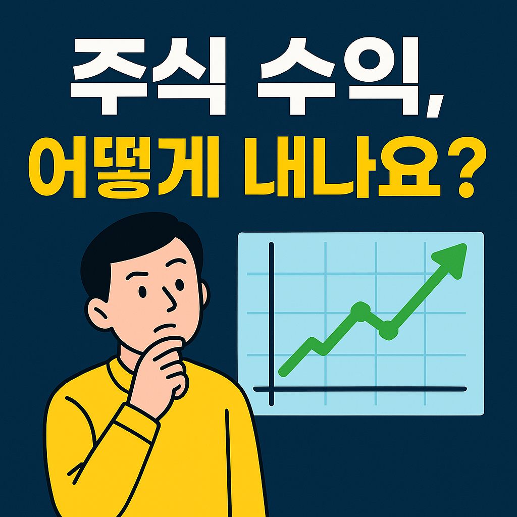 주식 수익 어떻게 내나요?