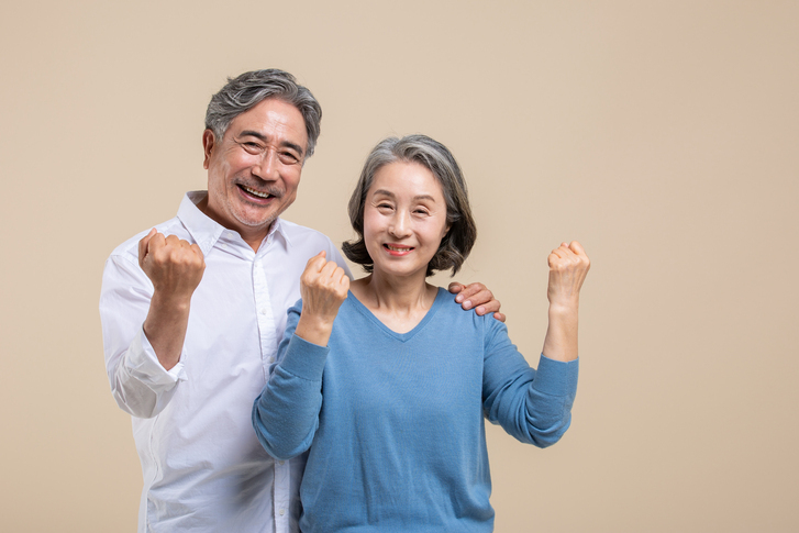 건강한 중년