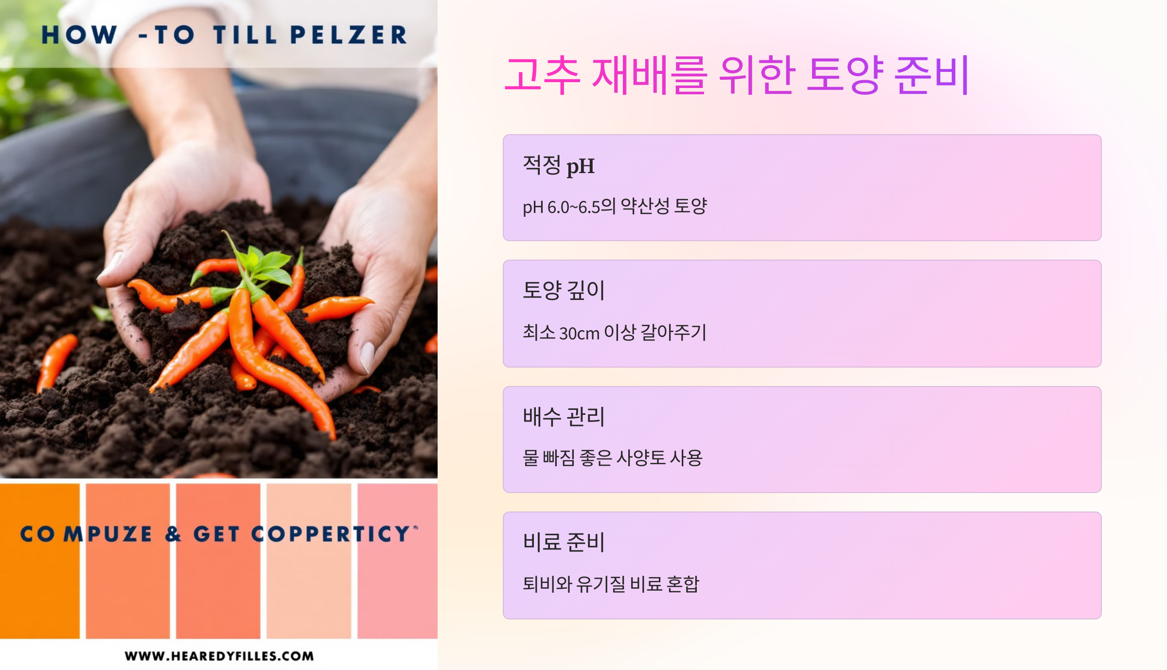 🏡 고추 재배를 위한 토양 준비