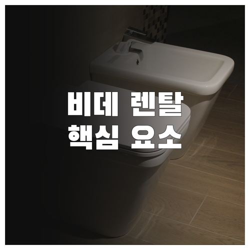 스마트한 비데 렌탈 선택: 만족도를 ..