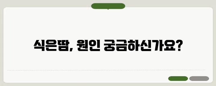 식은땀이 나는 이유와 몸 상태 체크법