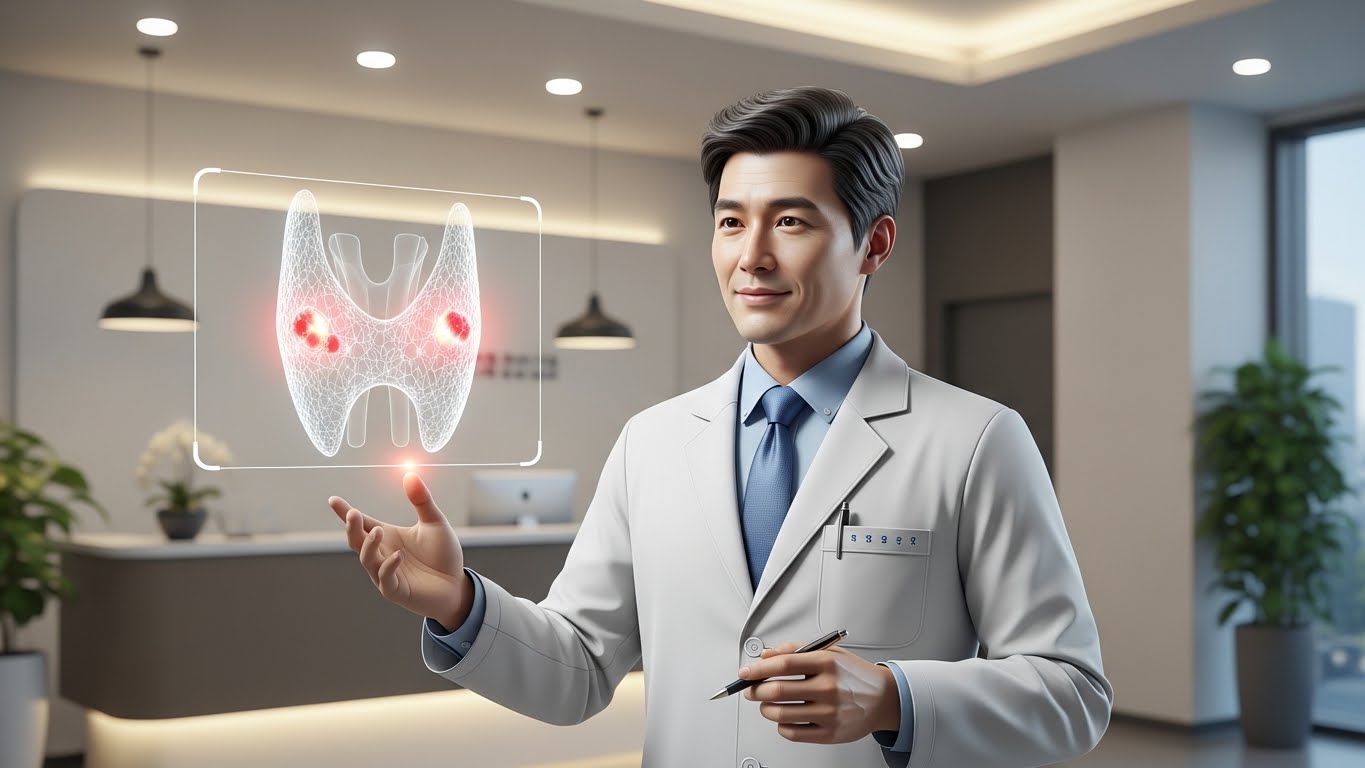 열결절, 갑상선 스캔