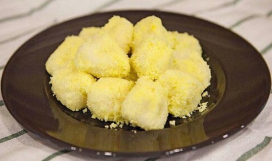 한국의 떡 종류 바나나떡-바나나 인절미