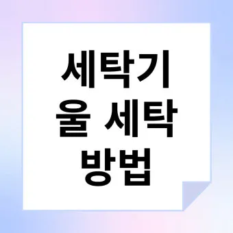 울세탁 라벨 확인 세탁망 사용과 찬물 세제 선택_22