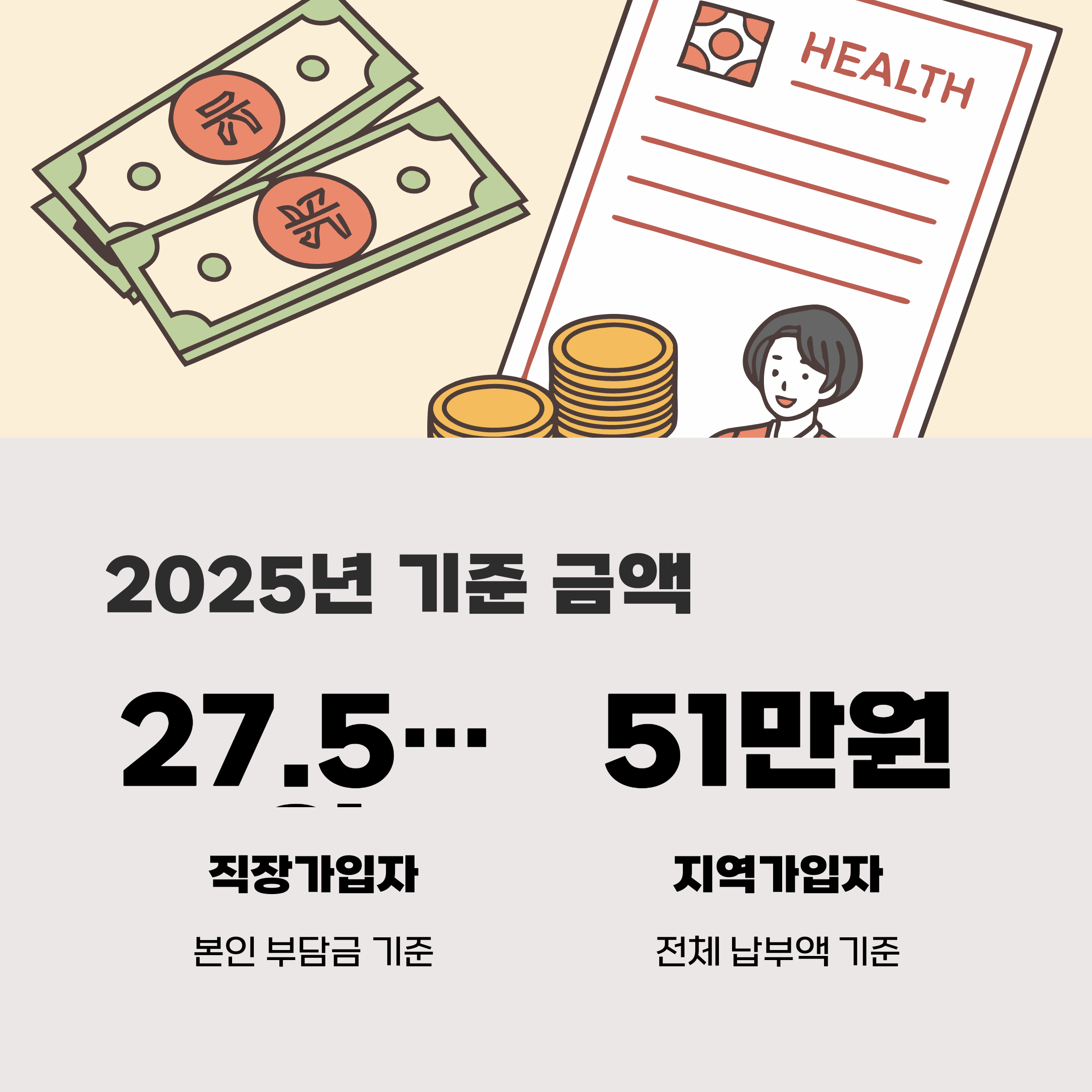 2025년 기준 금액 정리
