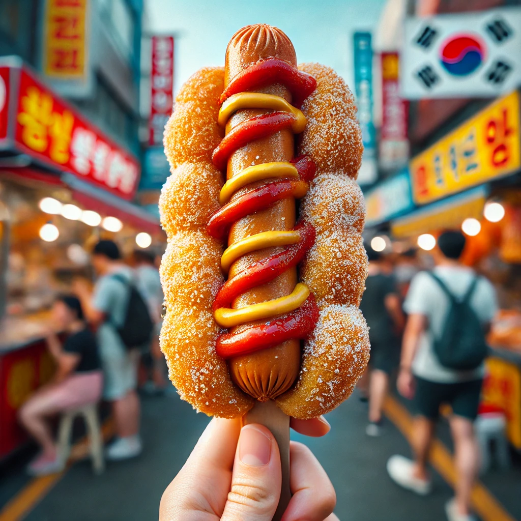 전통시장 먹거리, 핫도그 관련 사진