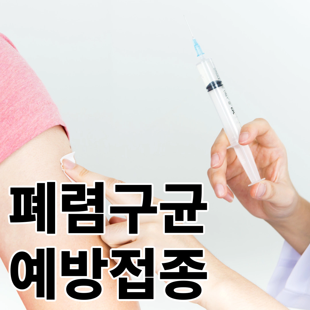 폐렴구균 예방접종-무료 접종 대상