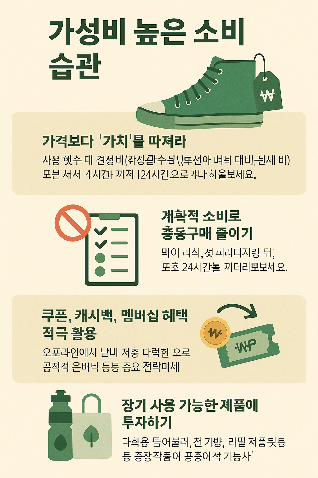 가성비 높은 소비 습관
