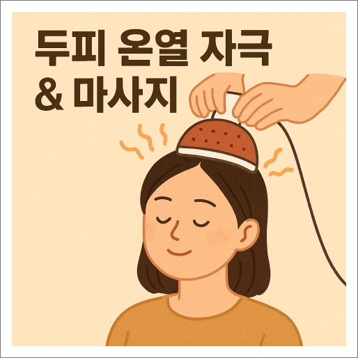 두피 온열 자극 & 마사지