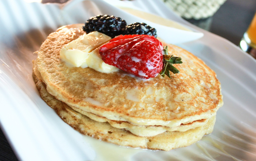 아이들이 좋아하는 간식인 핫케이크에 관한 사진