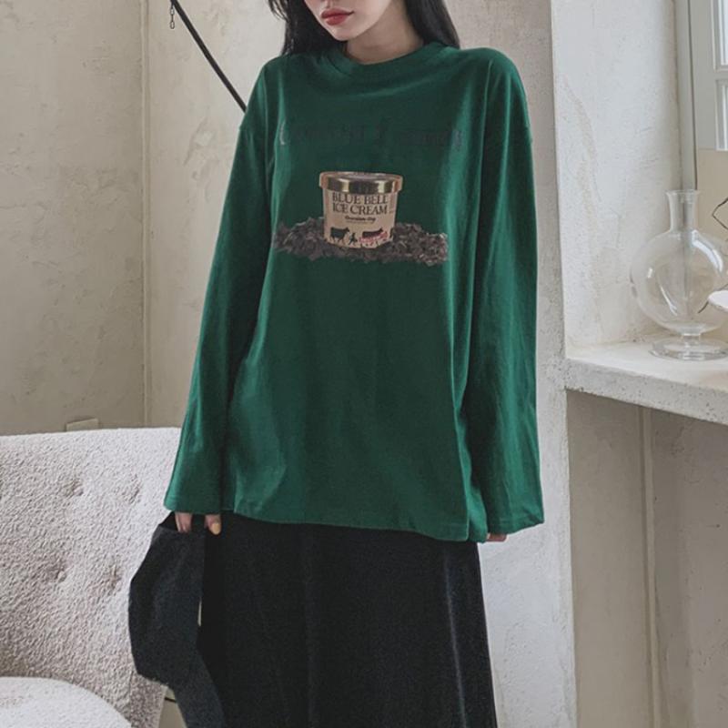 그린 프린팅 김나영티셔츠 레깅스롱티