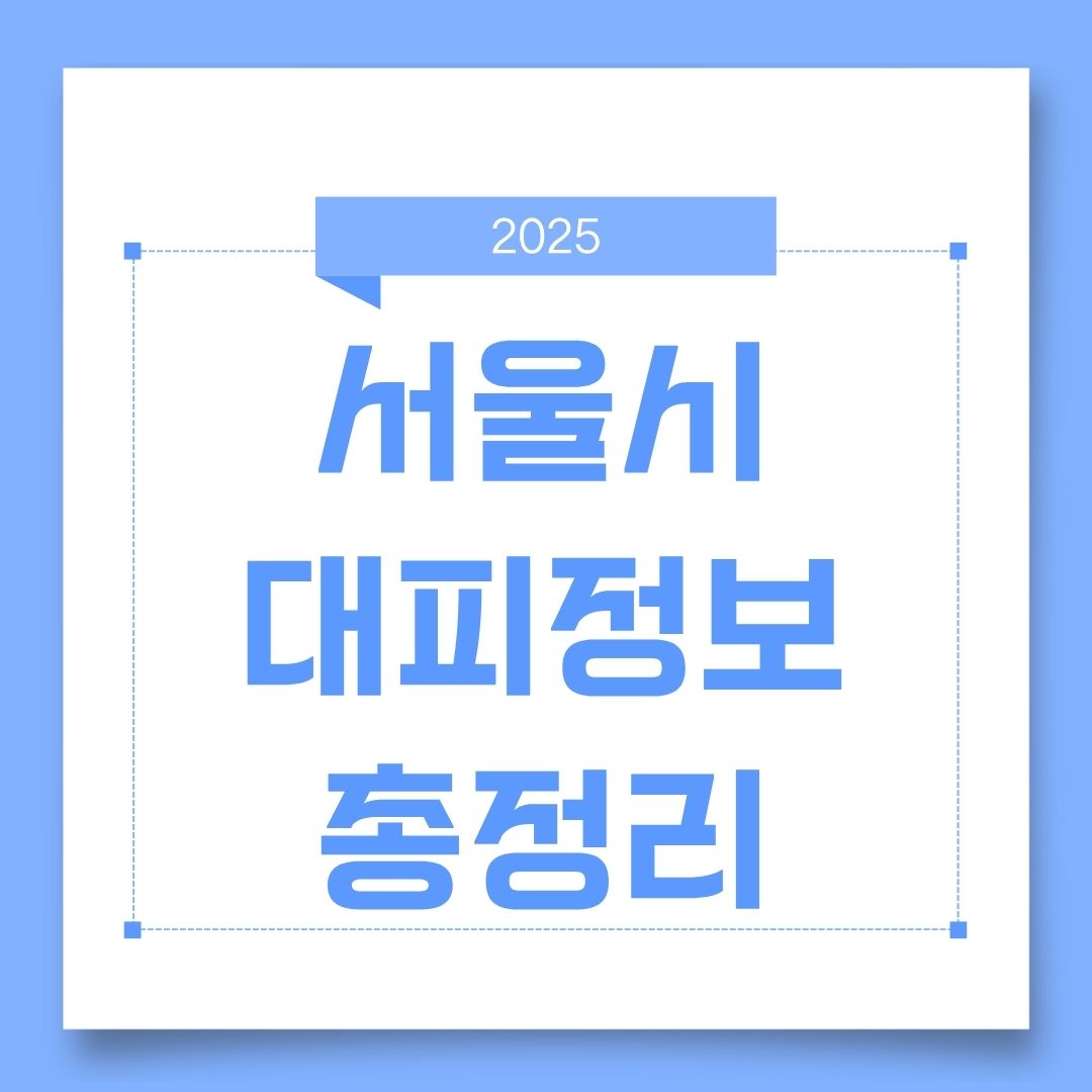 2025 서울시 S-안전앱 대피 정보 총정리｜실시간 알림·대피경로·시민훈련까지 지금 꼭 챙기세요