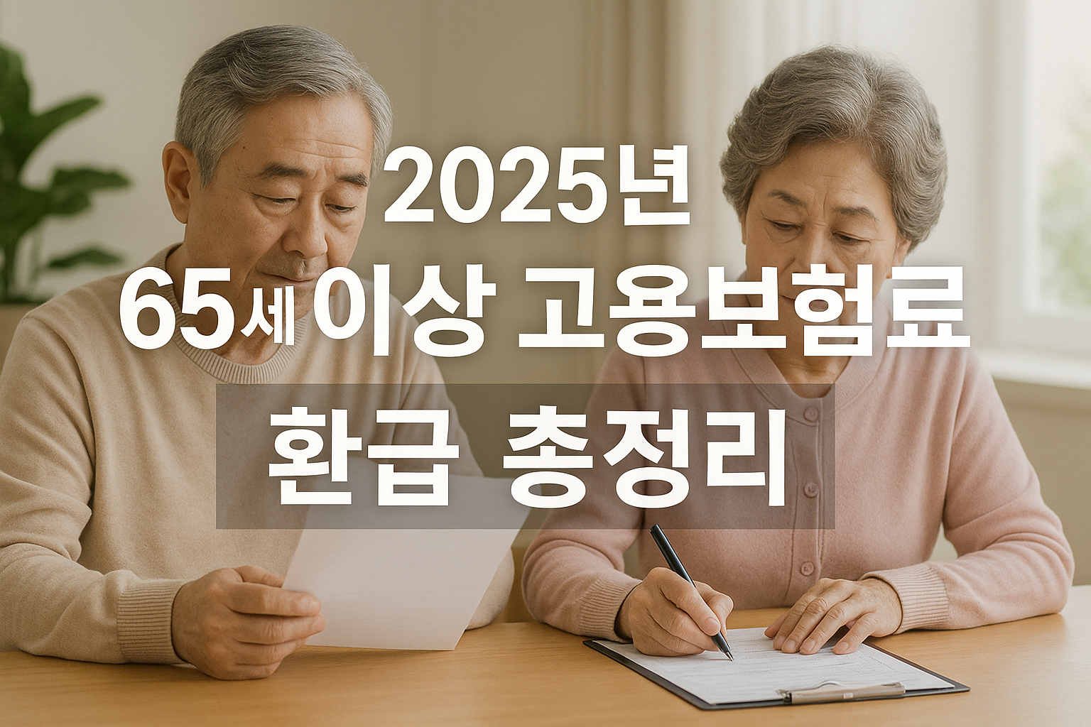 2025년 65세 이상 고용보험료 환급 총정리 (신청 방법, 대상, 금액)