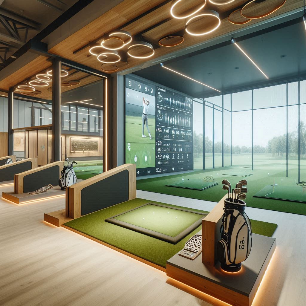 실내골프연습장 배경