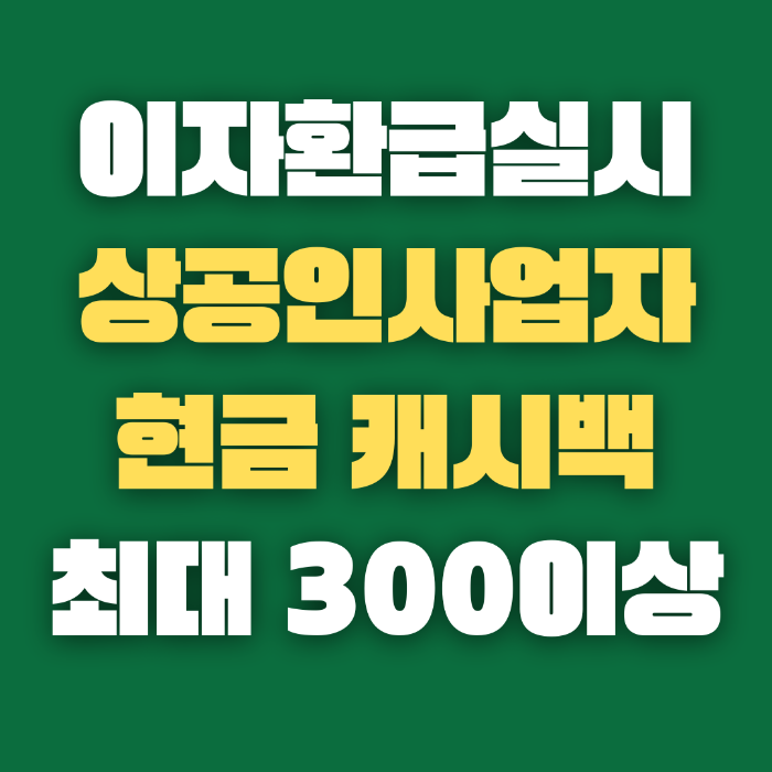소상공인 이자환급 대상확인 최대 300이상 지급확정