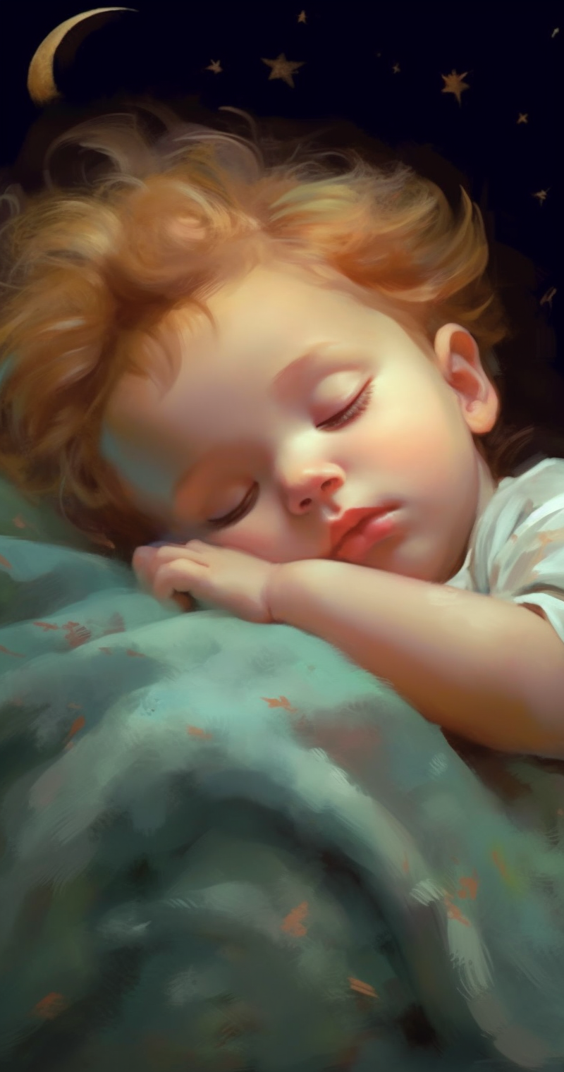 잠을 자는 아이