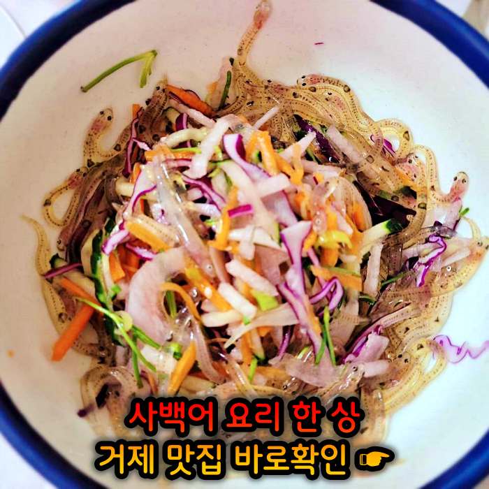 경남 거제 맛집 사백어회