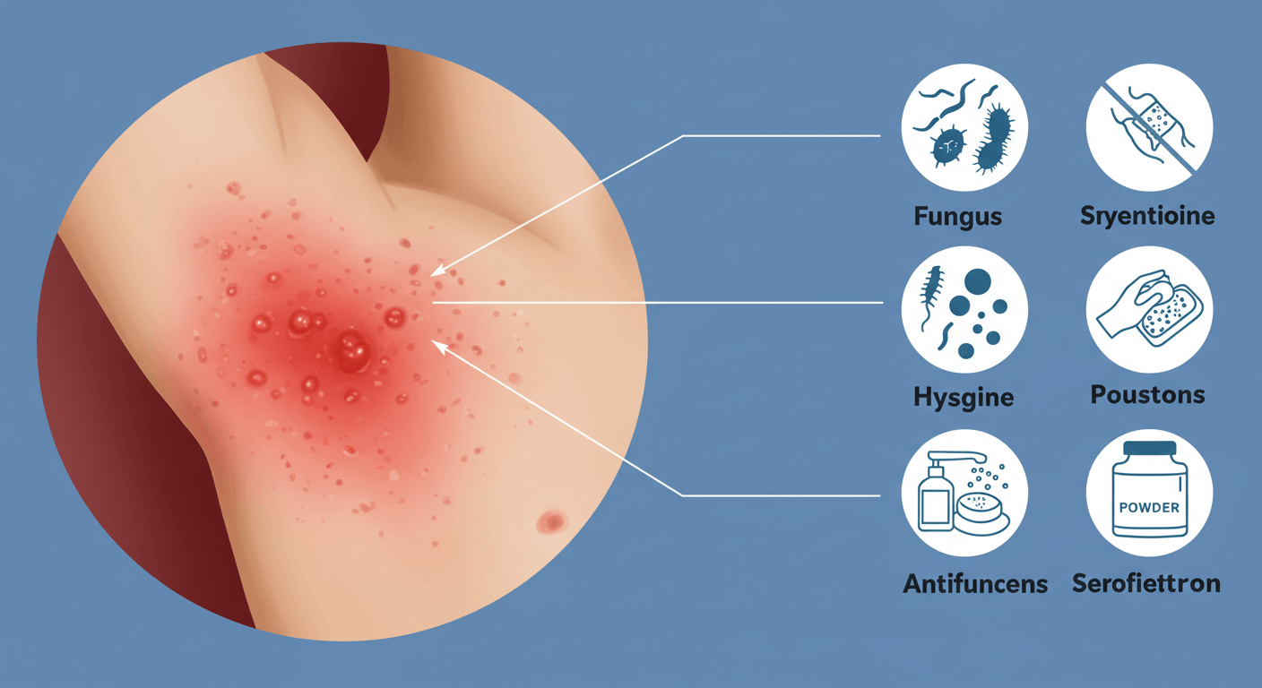 &quot;곰팡이성 피부염, 고온다습한 환경의 최대 위험&quot;에 대한 이미지입니다.