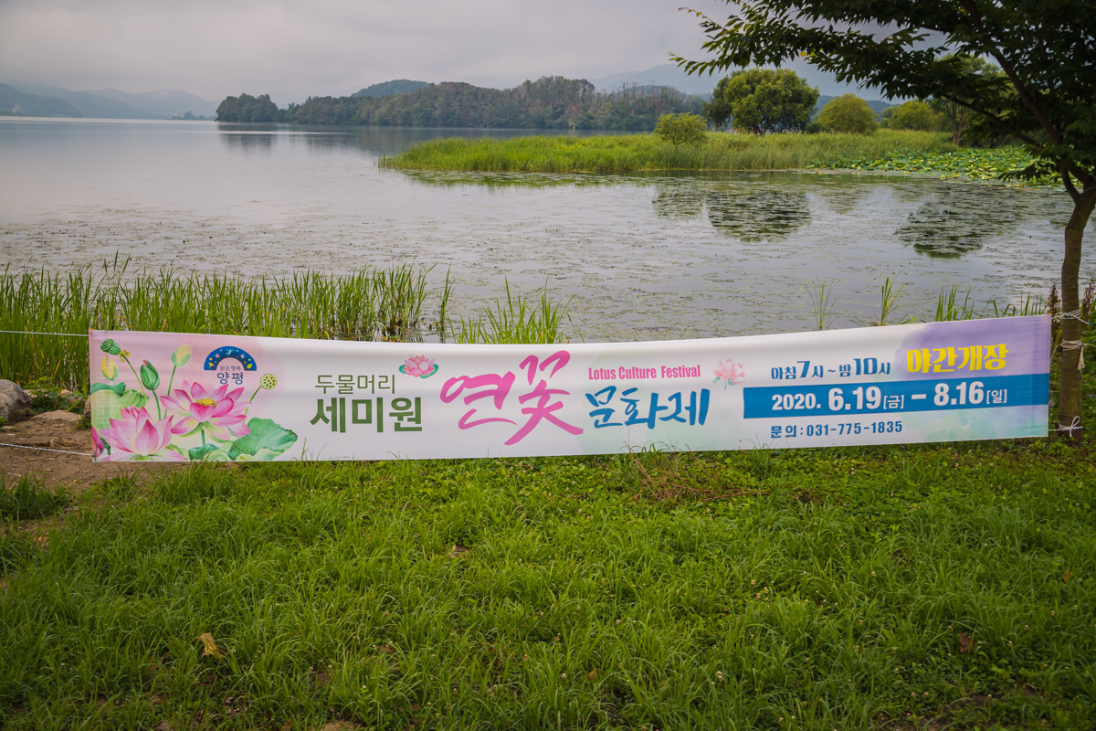 세미원 홍보 현수막