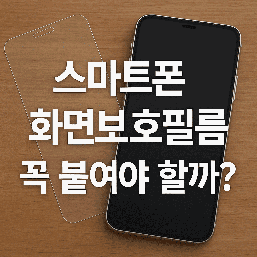 스마트폰 화면 보호필름 꼭 붙여야 할까?