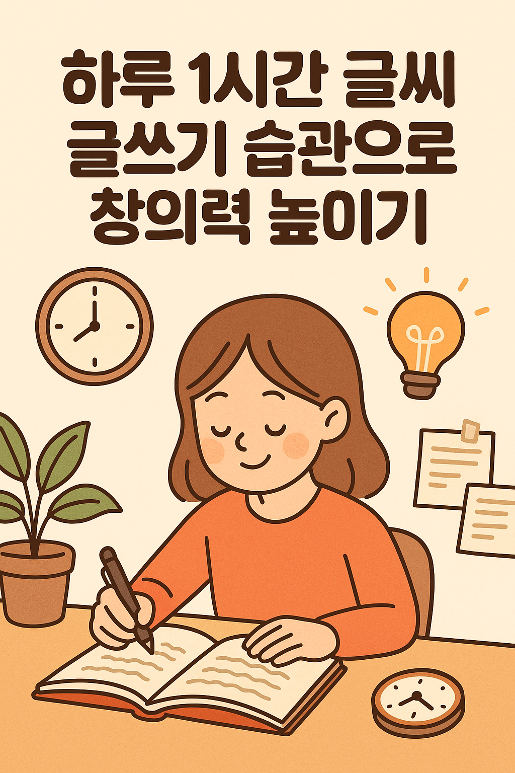 하루 1시간 글쓰기 습관으로 창의력 높이기
