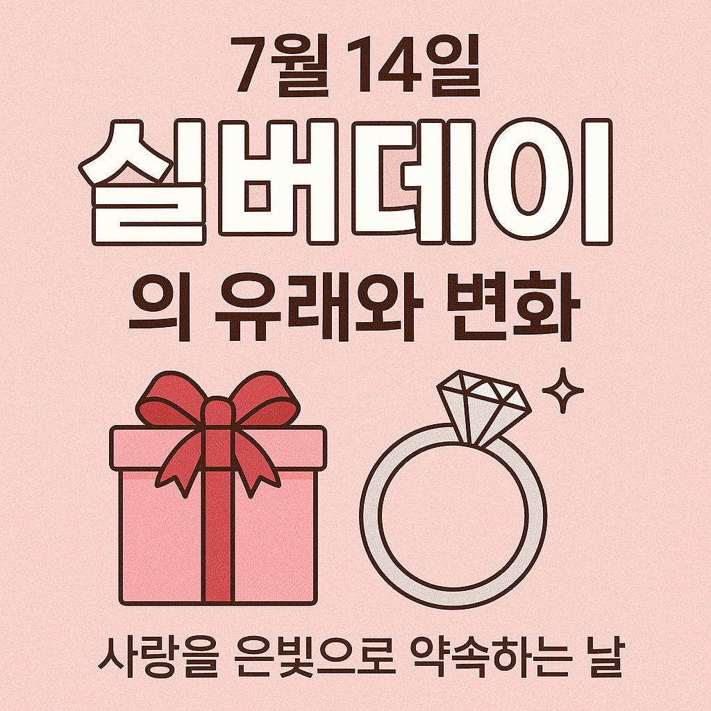 7월 14일 실버데이의 유래와 변화: 사랑을 은빛으로 약속하는 날
