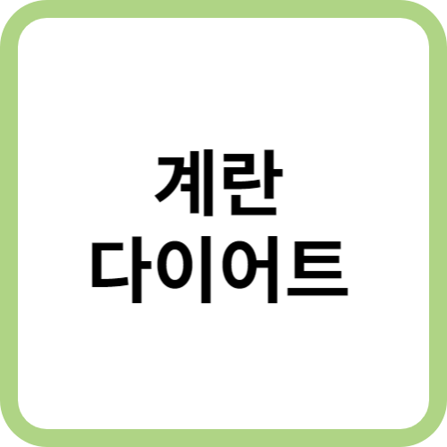 계란다이어트