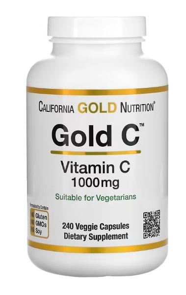 USP 등급 비타민C, 1,000mg, 베지 캡슐 240정