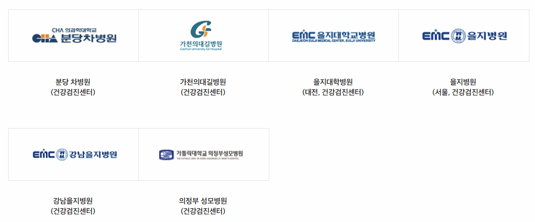 신세계상품권 건강검진 사용처 이미지