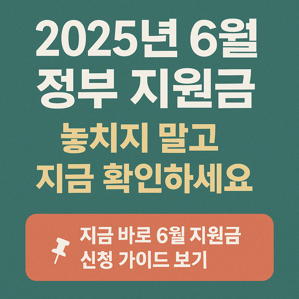 2025년 6월 정부 지원금 관련 사진