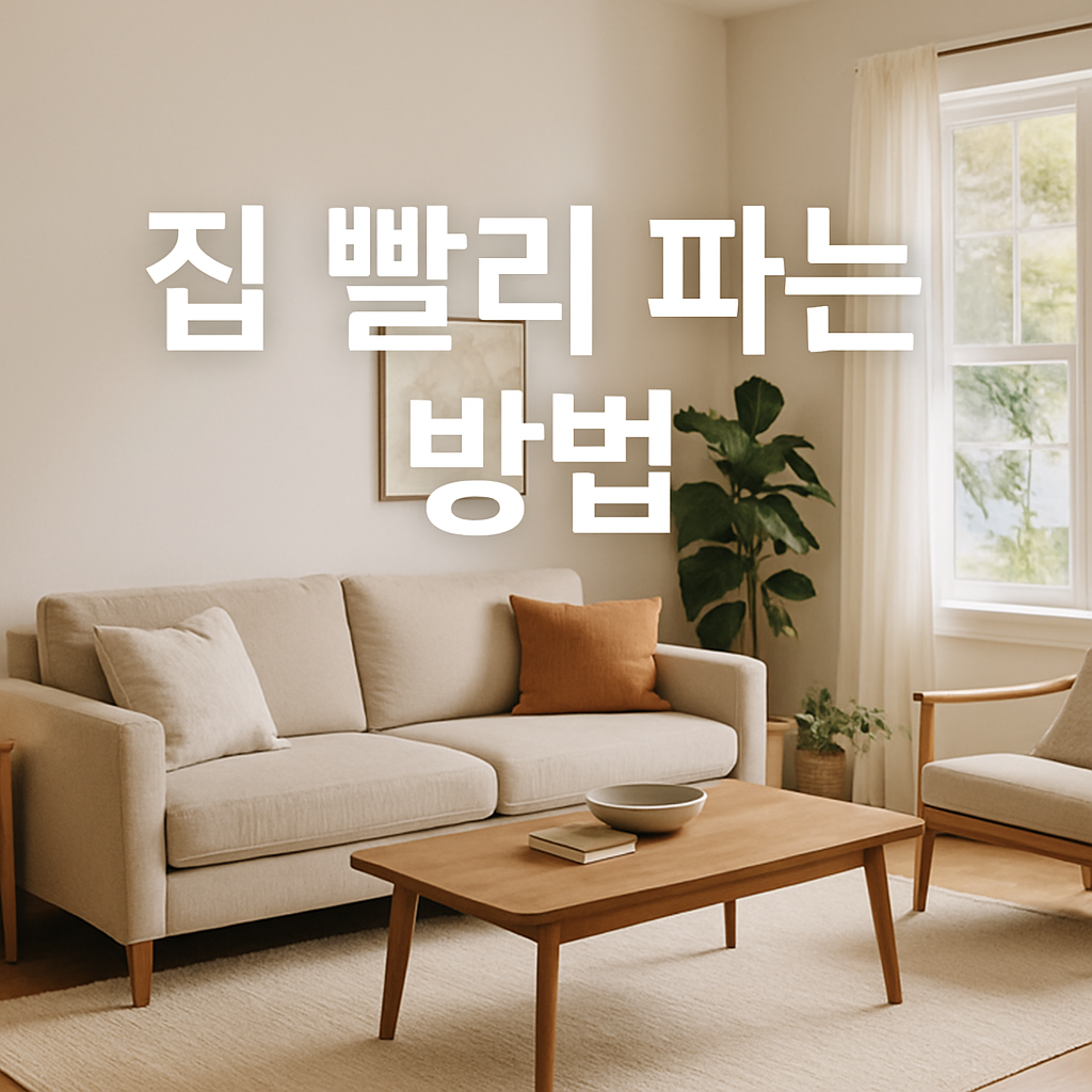 집 빨리 파는 방법: 단기간에 빠르게 매매 성공하기 관련 이미지