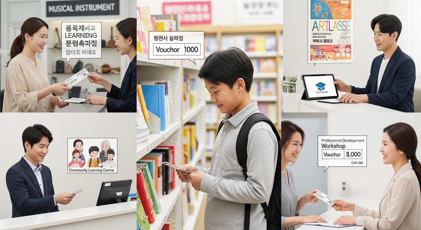 어디서 사용할 수 있을까?, '교육 급여 바우처 사용처'