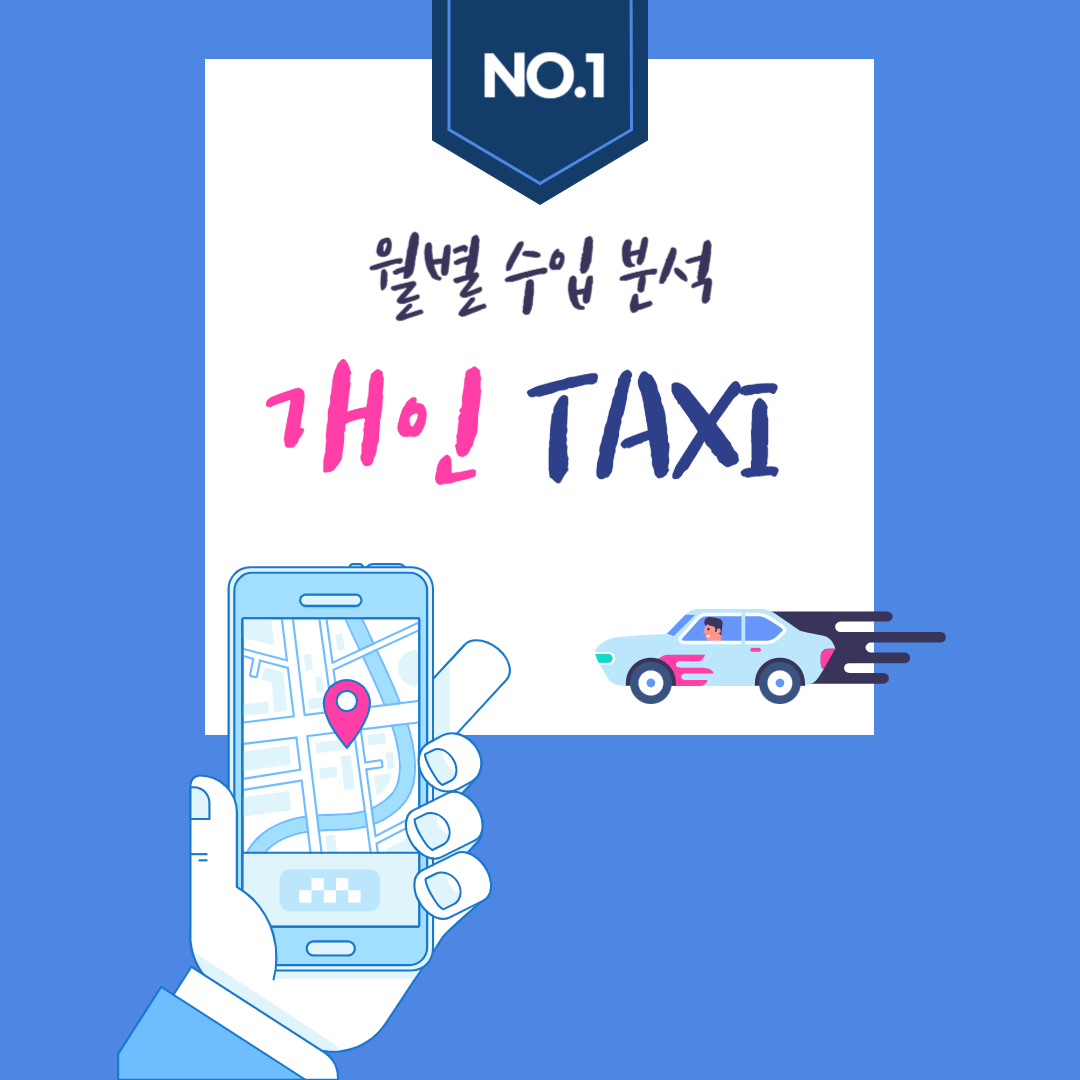 개인택시 실시간 월별 수입 분석