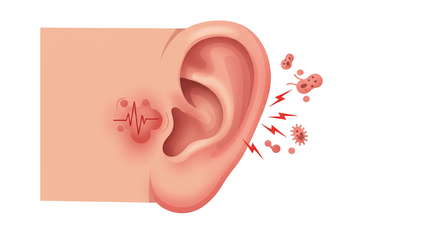 외이도염의 주요 증상과 원인 (귀통증)