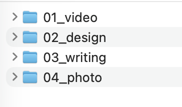 작업유형별 폴더 (콘텐츠 중심)
