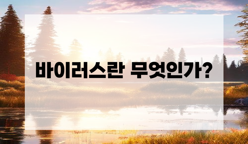 **바이러스란 무엇인가?**