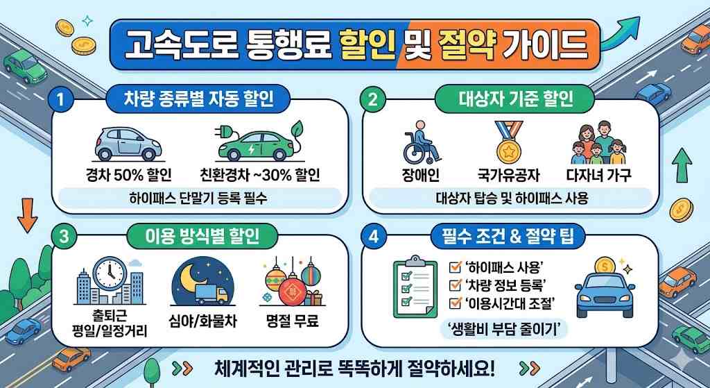 고속도로 통행료 할인 대상 총정리