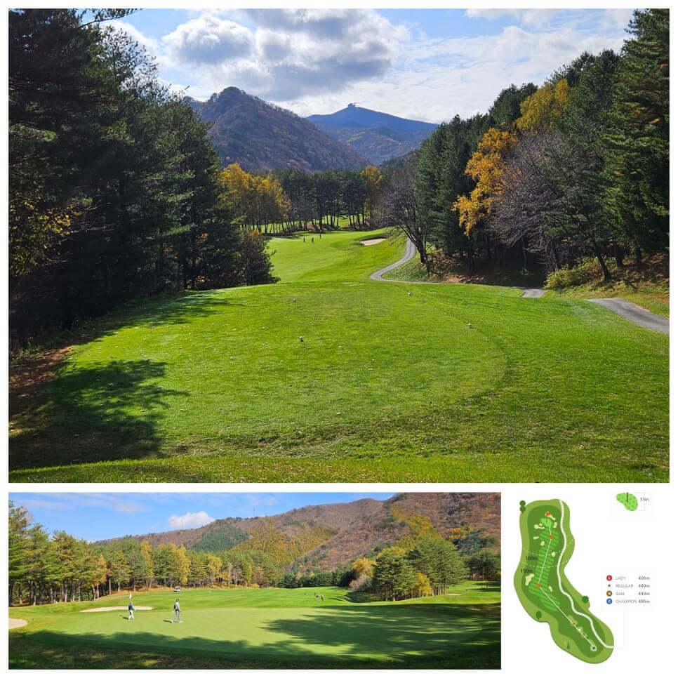 골프장 경험담 모나용평cc 해발 780m 청정 지역의 골프장 용평 리조트