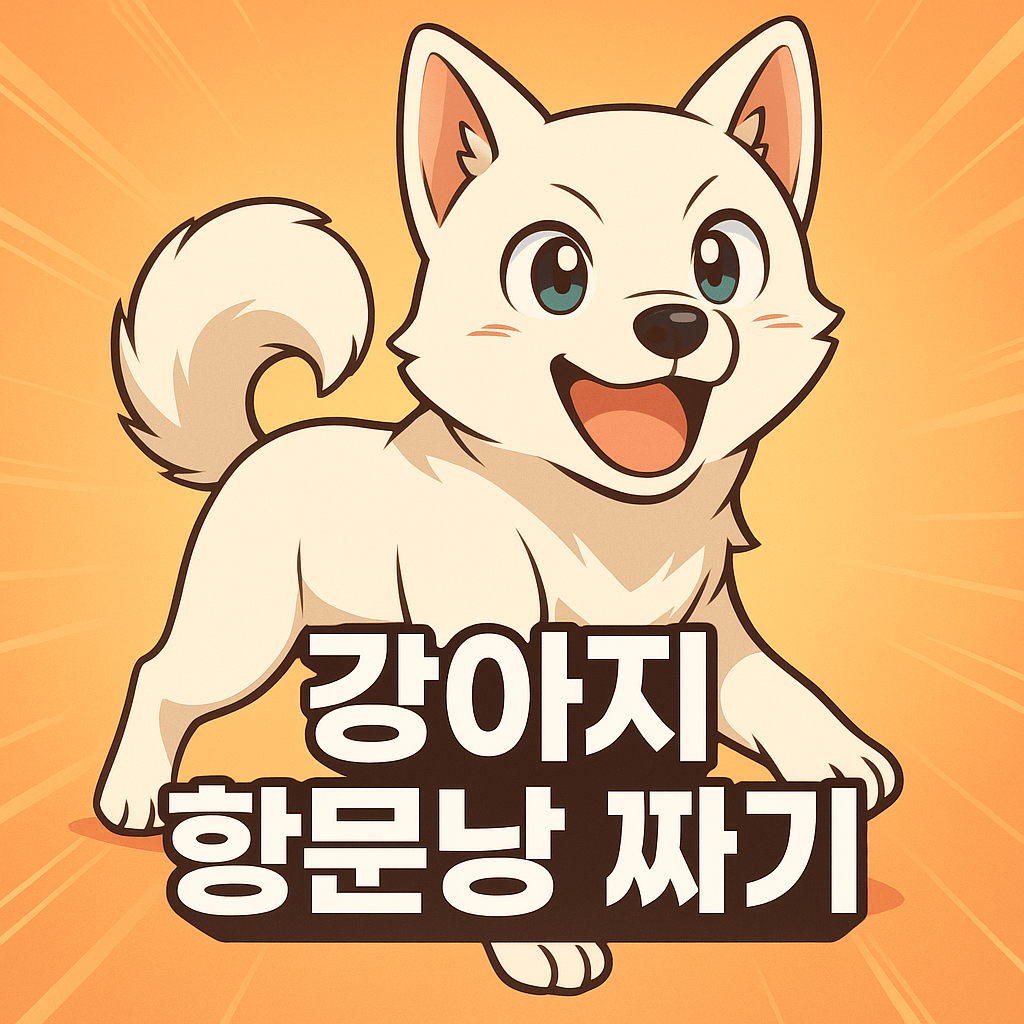 강아지 항문낭 짜기