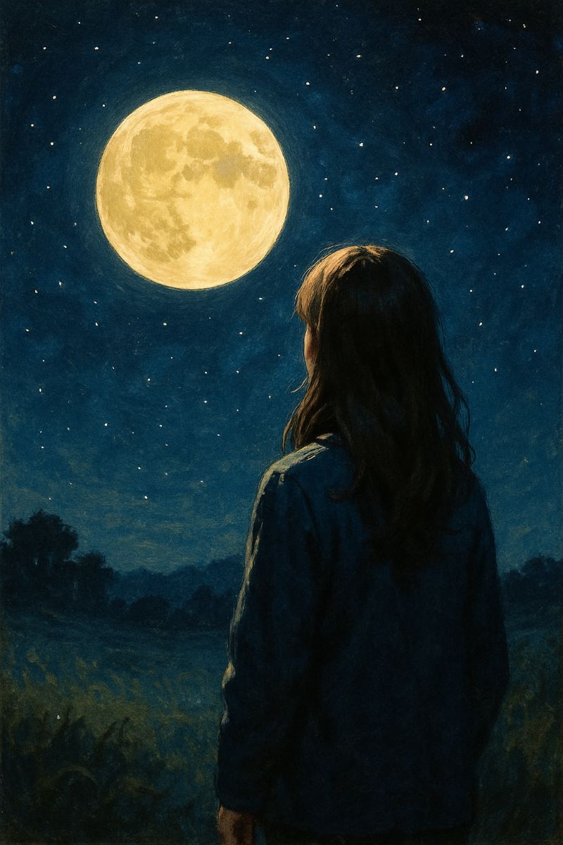 달 구경하는 꿈, 소망 성취?