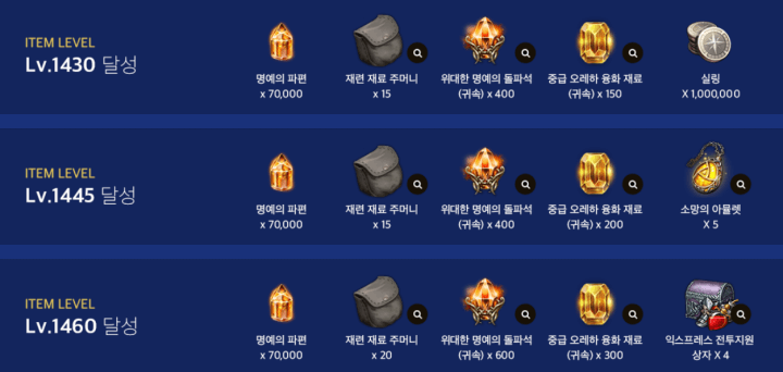 하이퍼-익스프레스-미션-보상-아이템